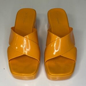 Jeffery Campbell Orange Women's Slide Sandals
